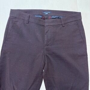 Tommy Hilfiger Madison Stretch Slim Dress‎ Pants Micro Dot Womens Size 6